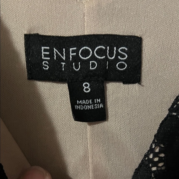 🔥Enfocus Studio Black Textured Mini Dress - Picture 4 of 5